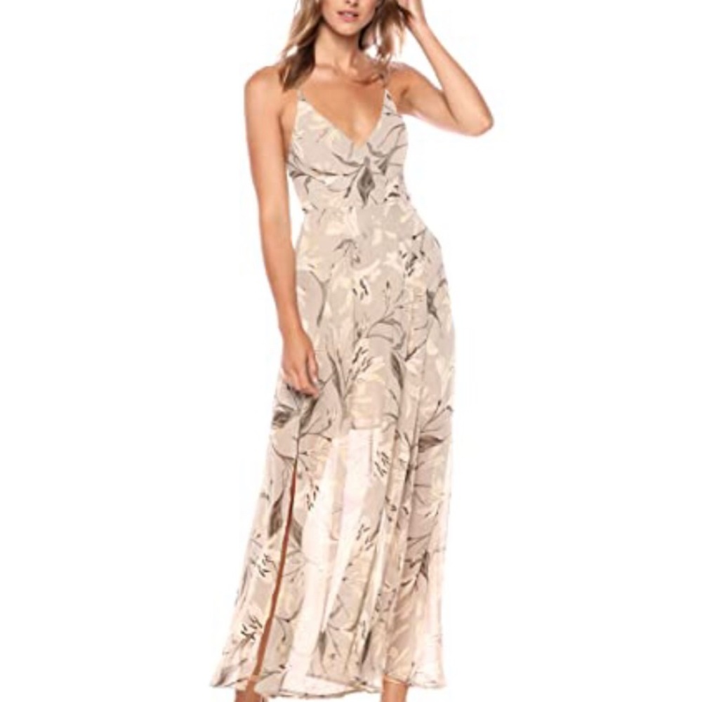 Double Slit maxi dress